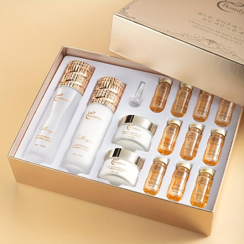 Beautyturess Anti-Aging Skincare Set with Snail Mucin & Collagen | Deep Moisturizing & Firming