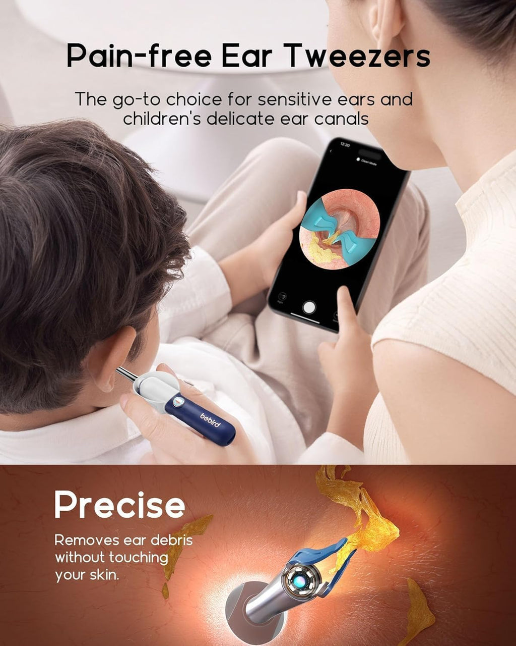 BEBIRD Earsight Plus D39R Ear Camera & Wax Remover | Family Ear Cleaning Kit (FSA/HSA Eligible)