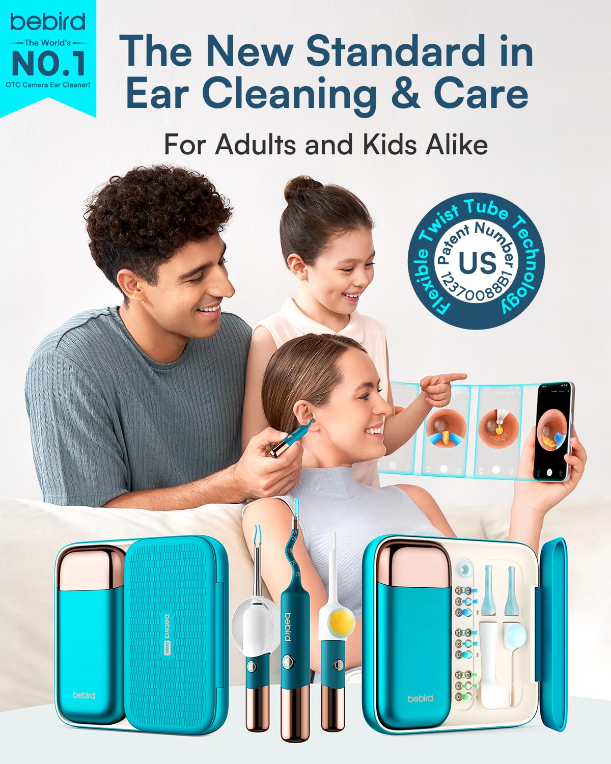 BEBIRD Earsight Ultra Ear Wax Removal Kit with 2K HD Camera | 90-Min Battery, Visual Ear Cleaner