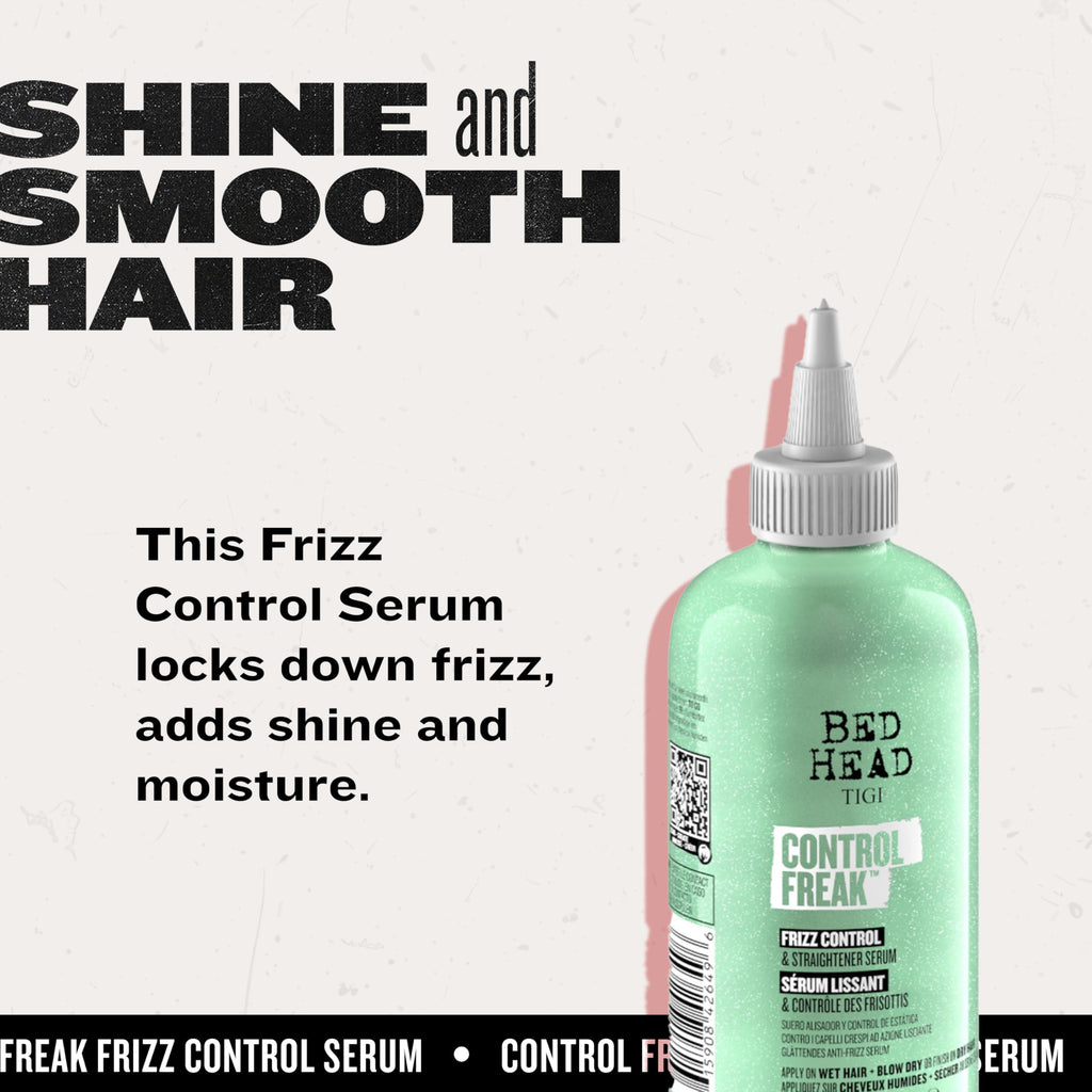 Bed Head by TIGI Control Freak Frizz Control & Straightening Serum – 8.62 oz (2 Pack)
