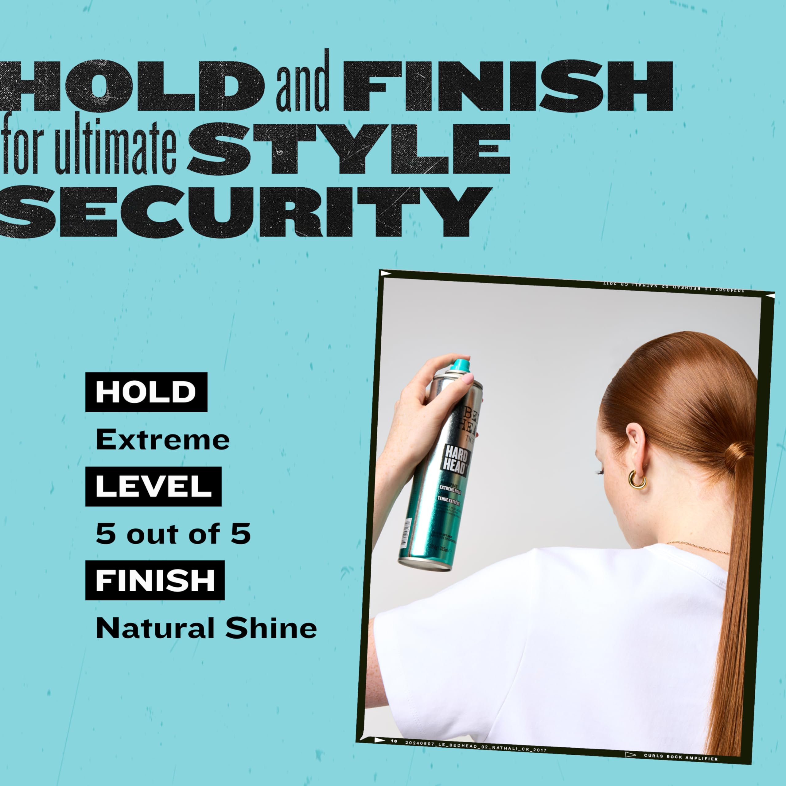 Bed Head Hard Head Hairspray – Extra Strong Hold, Natural Shine | 2-Pack, 3 oz