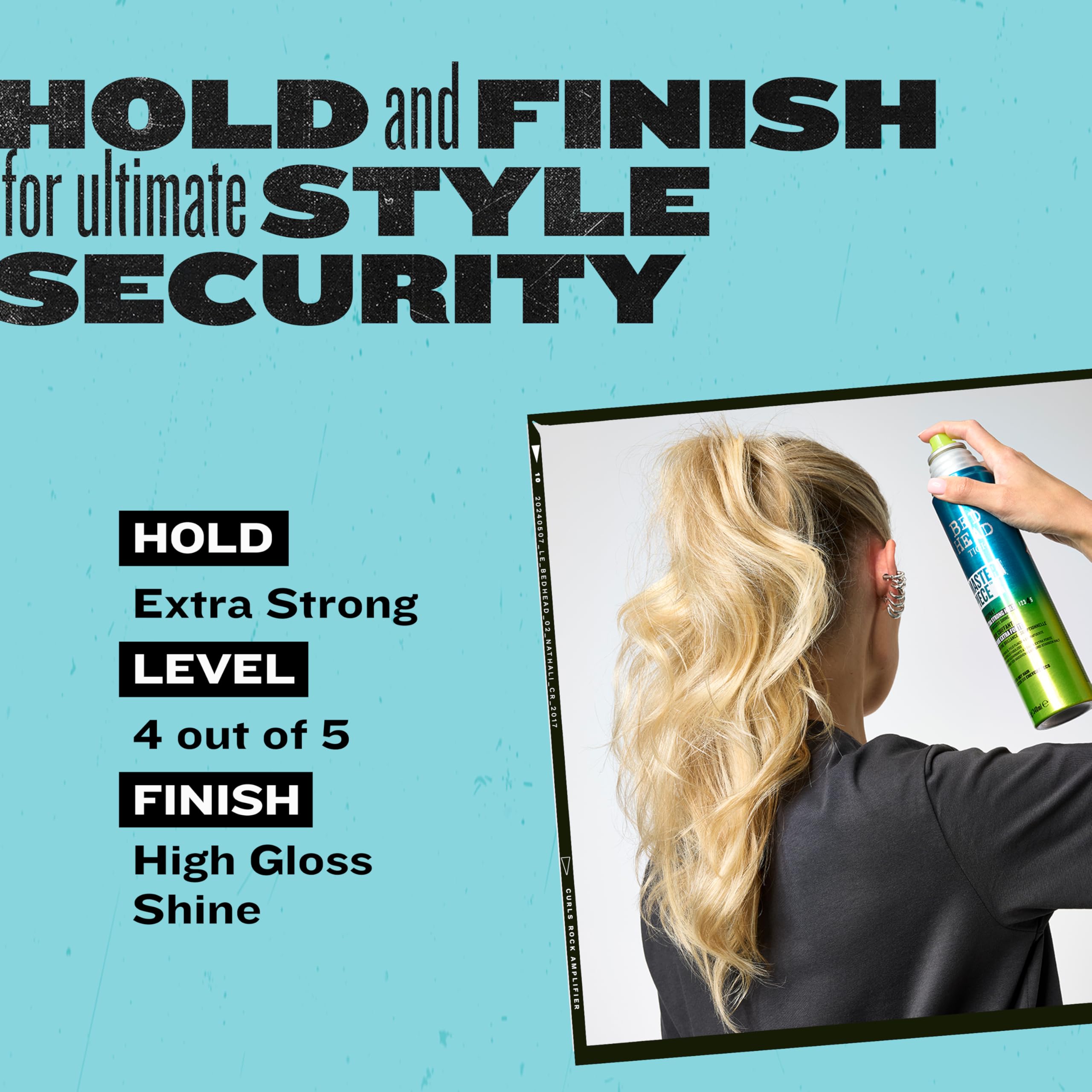 Bed Head Masterpiece Hairspray – Extra Strong Hold with Glossy Finish – 2 Pack (2.0 oz each)