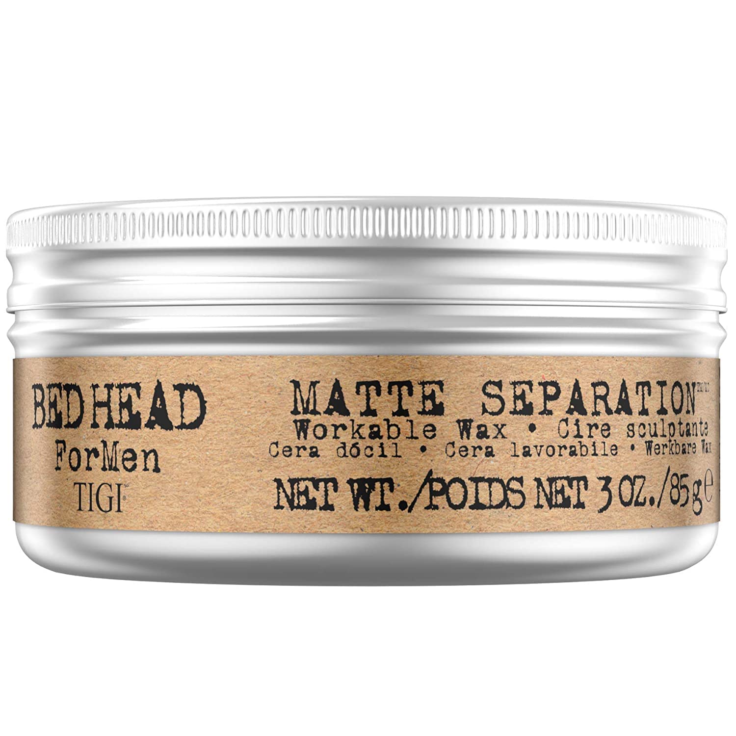 Bed Head for Men Matte Separation Wax – Workable, Matte Finish (4 x 3 oz)