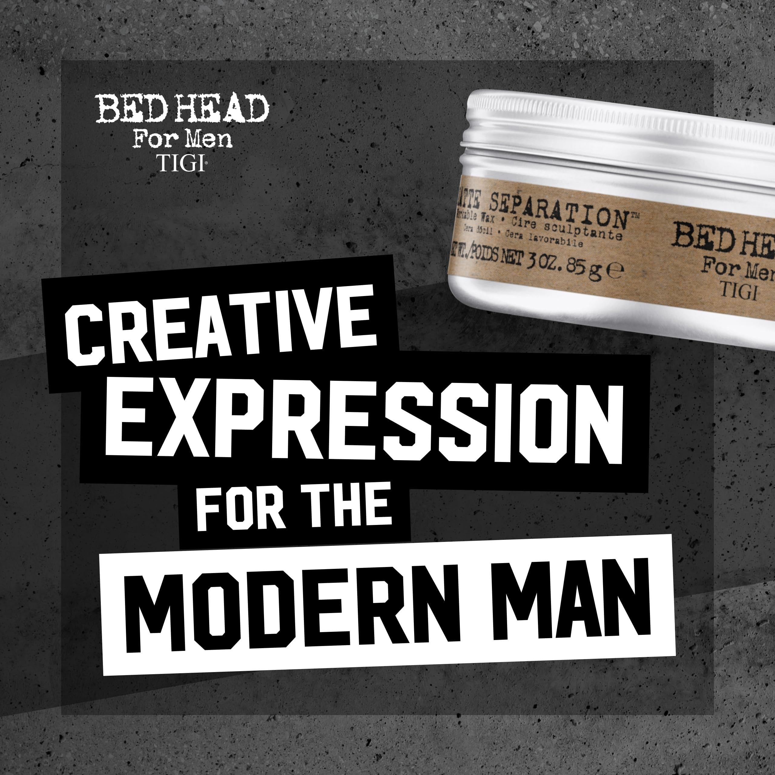 Bed Head Matte Separation Wax for Men – Strong Hold & Versatile Texture (3 oz, 3 Pack)