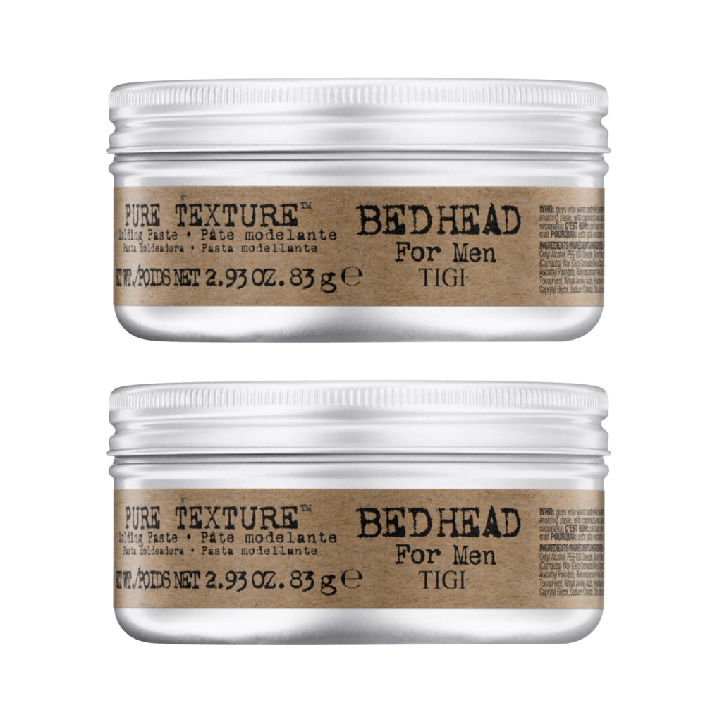 Bed Head Pure Texture Molding Paste for Men – Texture, Hold & Matte Finish (2-Pack)