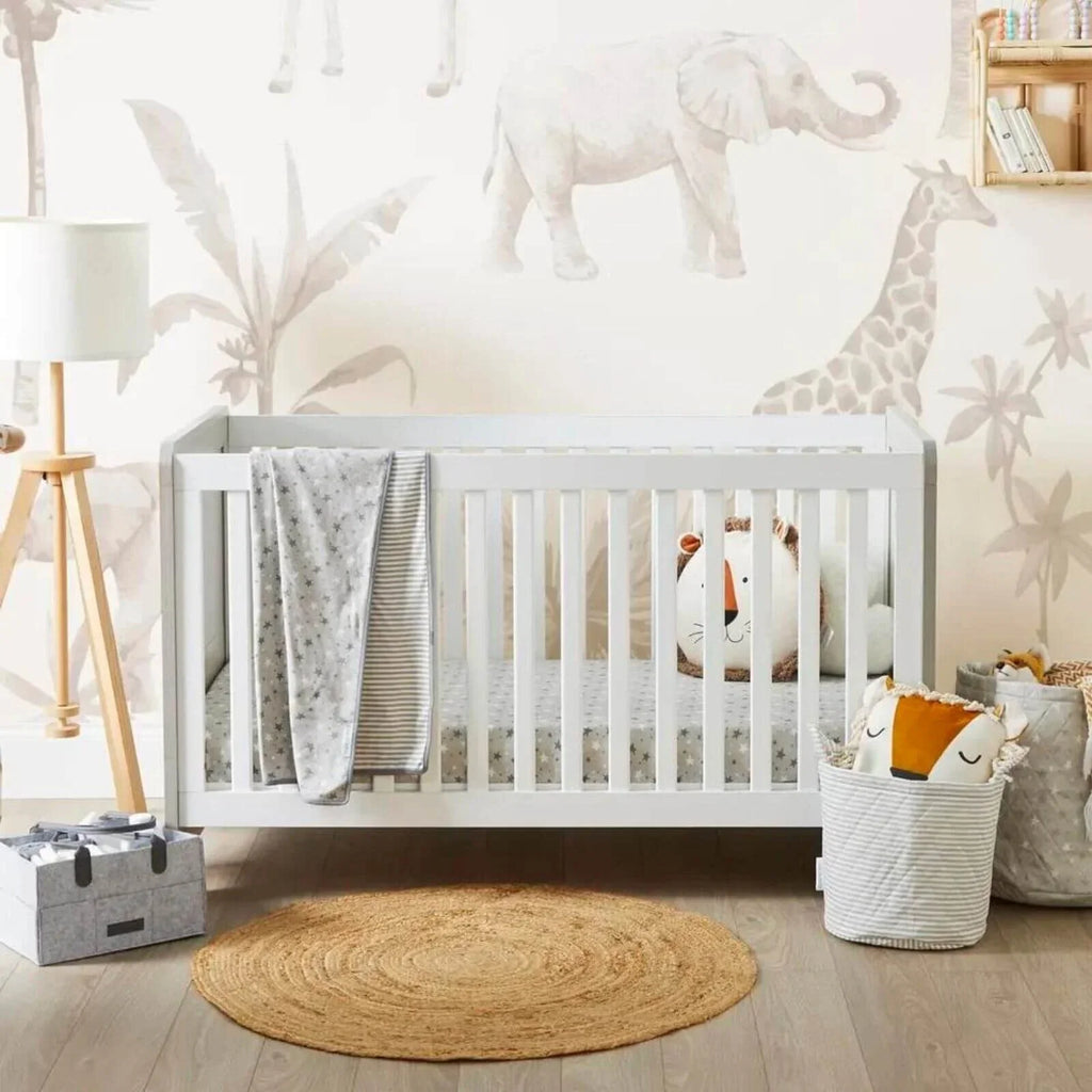 Ickle Bubba Pembrey Cot Bed Ash Grey - Without Mattress