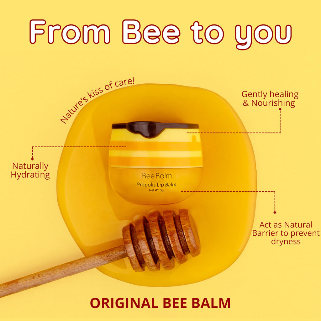 Bee Balm Original Lip Balm – Propolis Hydration in Honey Pot (Pack of 2)