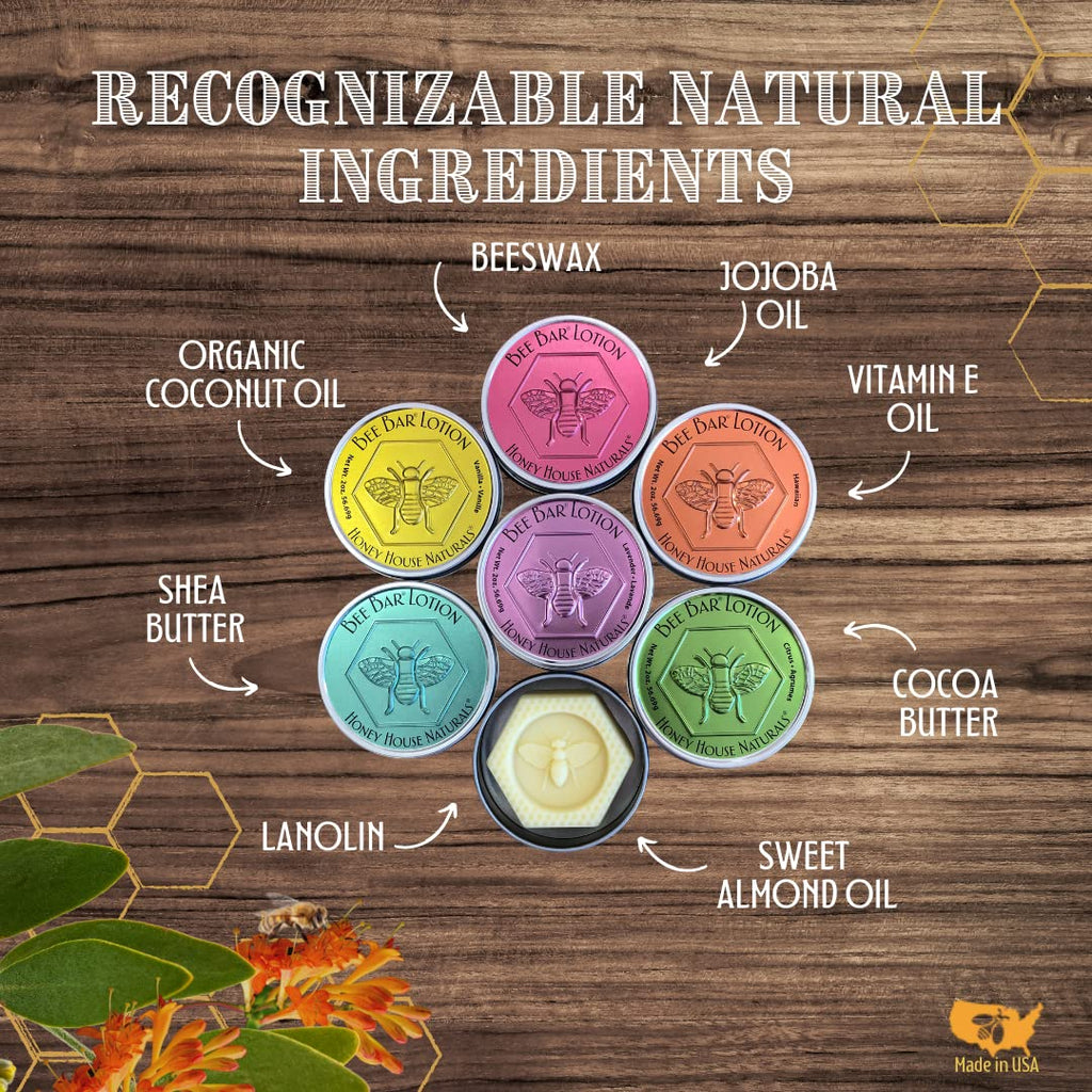 Bee Bar Honey House Naturals Duo – Lavender | Small 0.6 oz & Large 2 oz