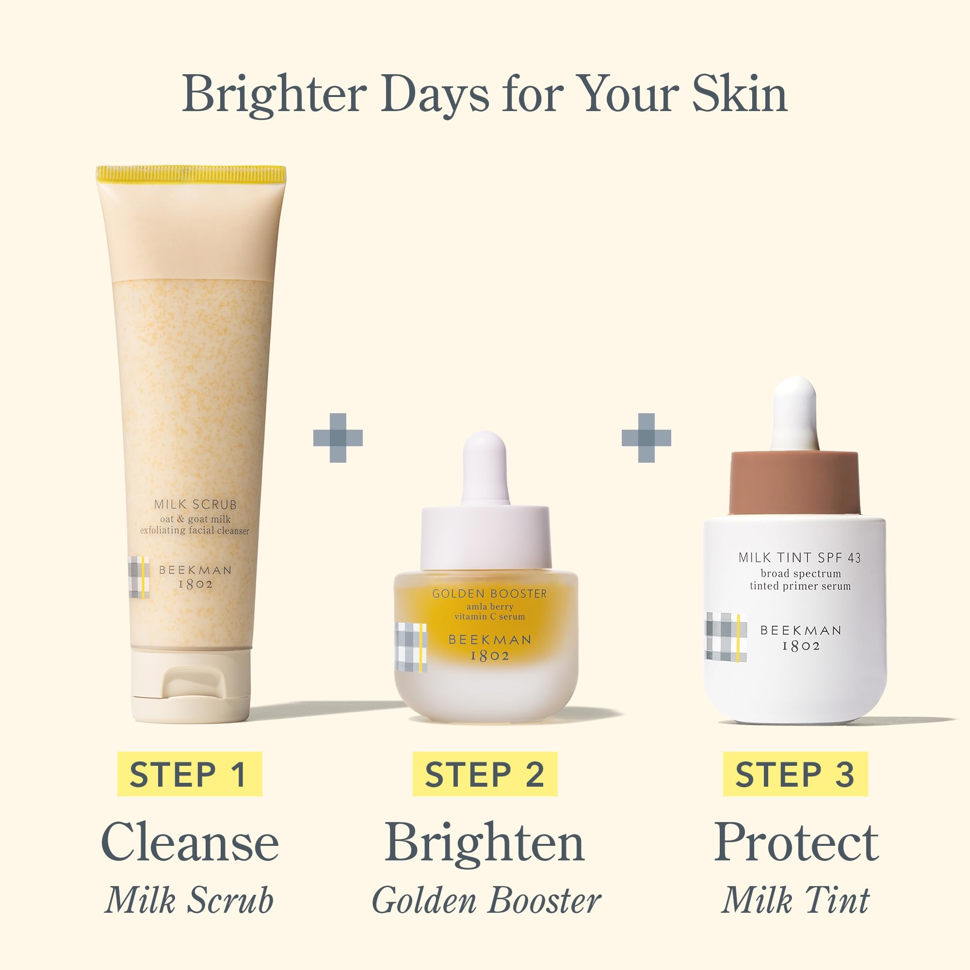 Beekman 1802 Milk Tint Face Primer with SPF 43 – Oxybenzone Free, Mineral SPF, 1 oz