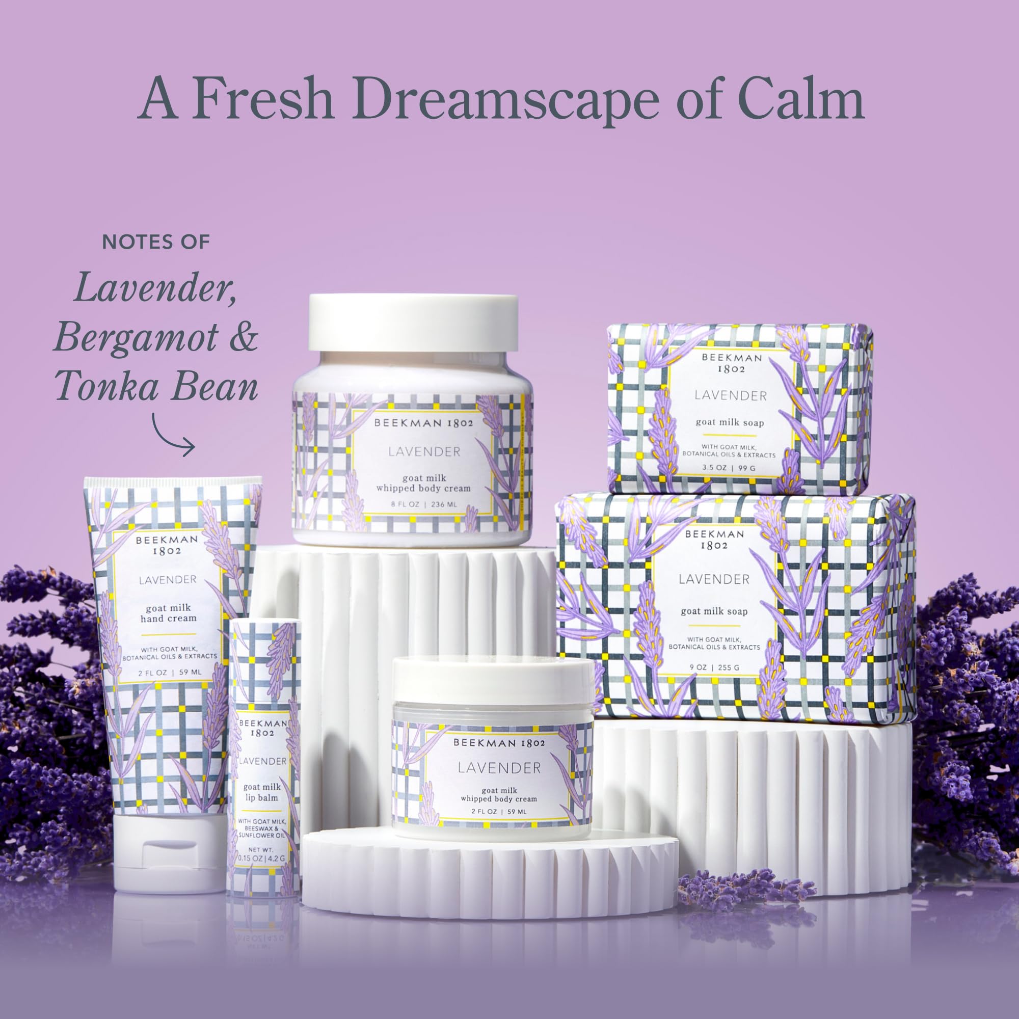 Beekman 1802 Goat Milk Soap Bar Lavender – Nourishing & Gentle for Sensitive Skin