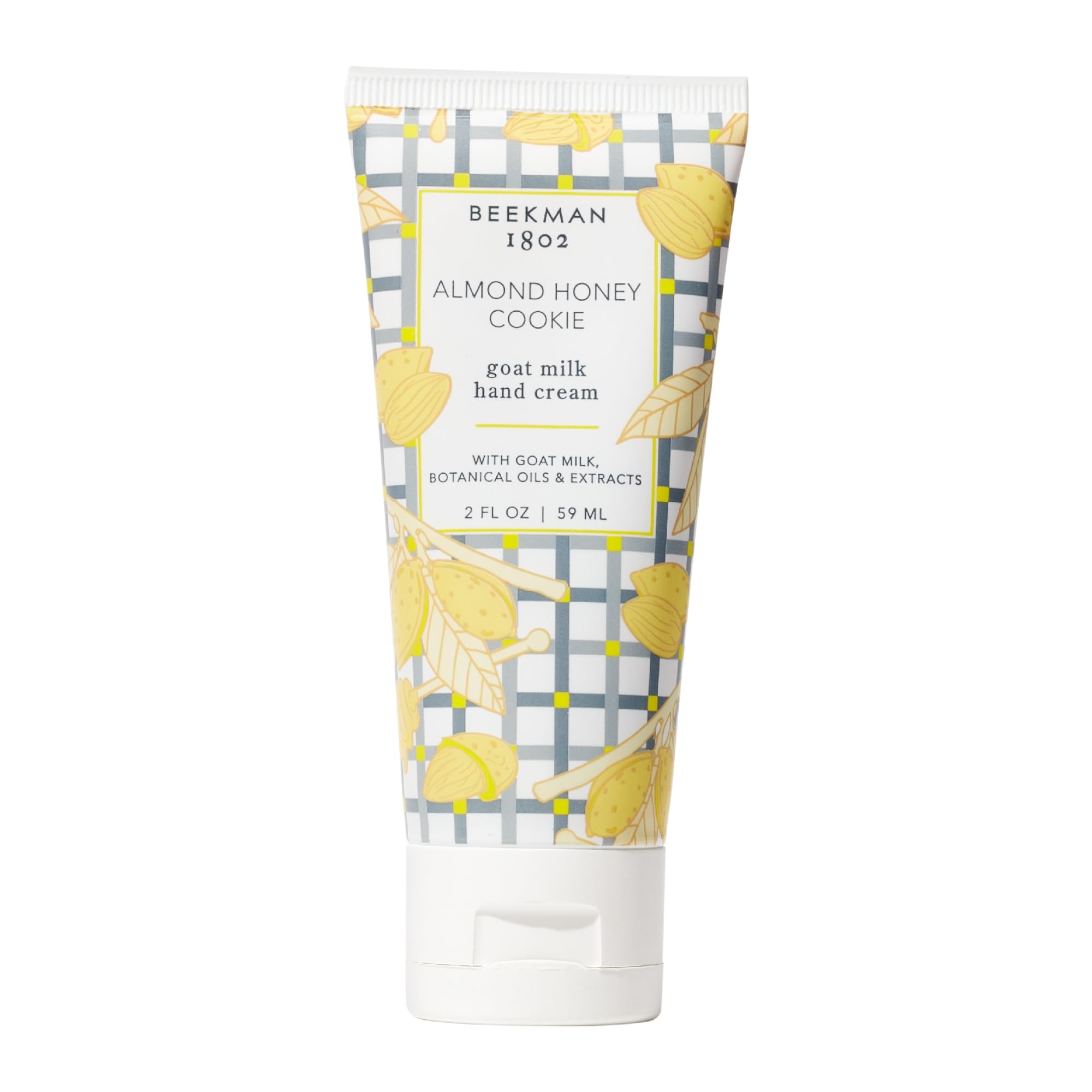 Beekman 1802 Goat Milk Hand Cream – Almond Honey Cookie Scent, 2 oz – Non-Greasy Moisturizer for Dry Skin – Cruelty Free
