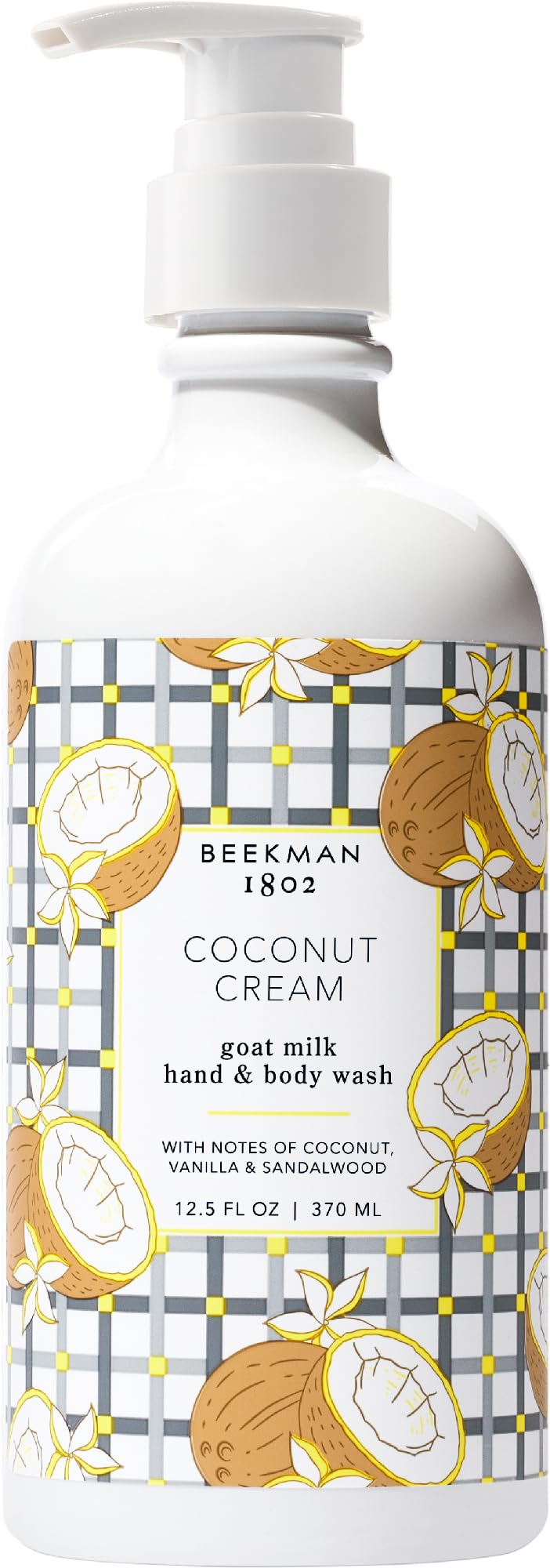Beekman 1802 Goat Milk Hand Wash – Coconut Cream, Moisturizing & Gentle (12.5 fl oz)