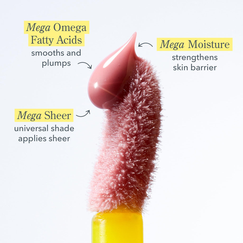 Beekman 1802 Oh Mega Milk Lip Oil - Fragrance Free, Squalane & Goat Milk 0.14 oz