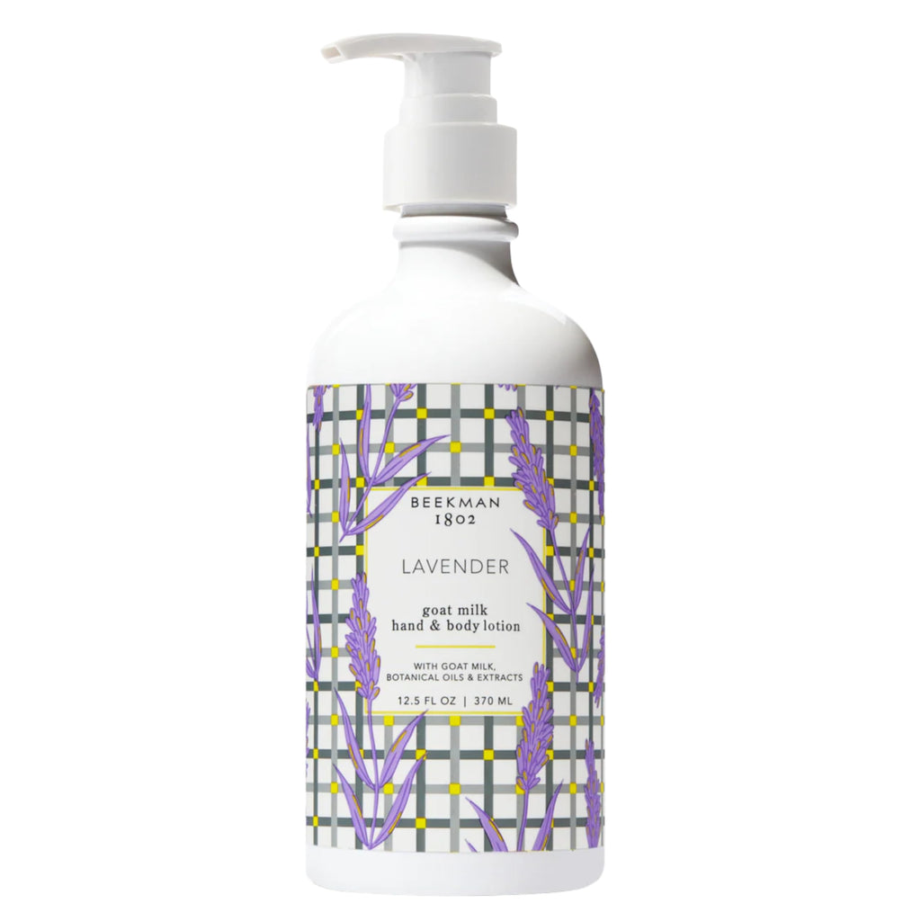 Beekman 1802 Goat Milk Body Lotion Lavender – Hydrating 12.5 oz, Pump Included