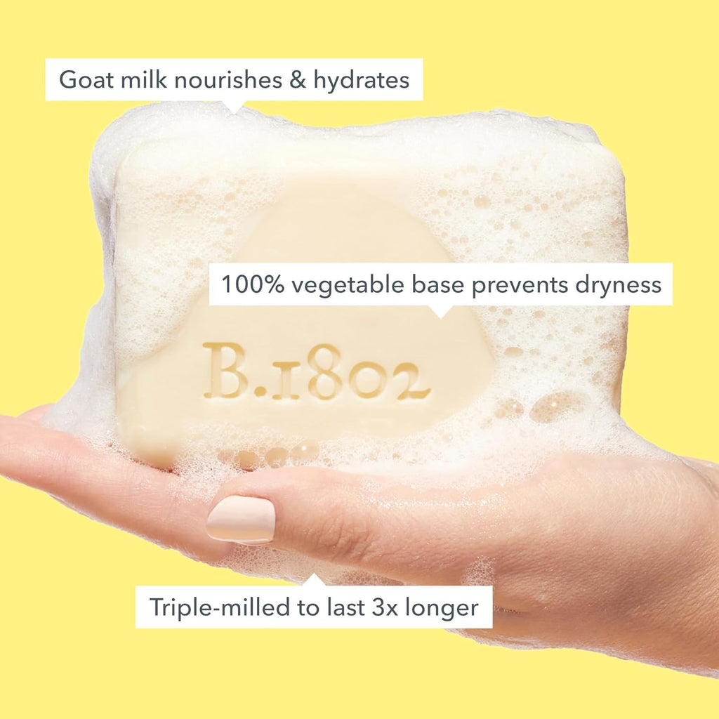 Beekman 1802 Goat Milk Body Soap Bar – Lilac Dream | Nourishes & Hydrates (9 oz)