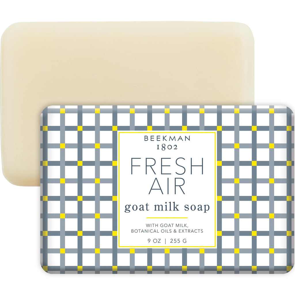 Beekman 1802 Goat Milk Body Soap Bar - Fresh Air | Nourish, Hydrate & Gentle Clean | 9 oz