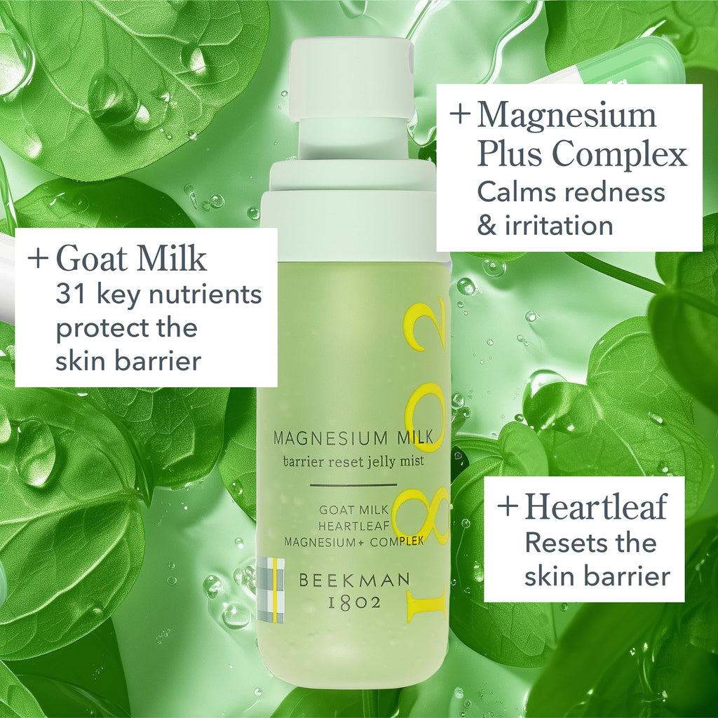 Beekman 1802 Magnesium Milk Barrier Reset Jelly Mist – Hydrating Face Mist for Sensitive Skin