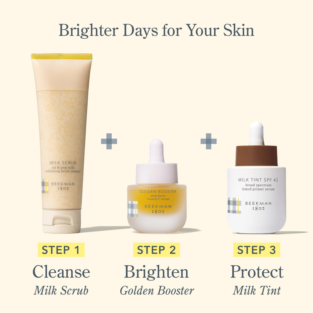 Beekman 1802 Milk Tint Face Primer SPF 43 - Tinted Mineral SPF for Sensitive Skin