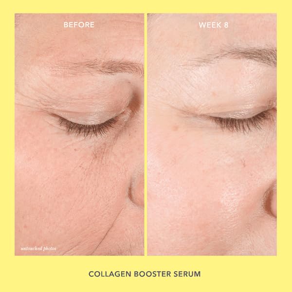 Beekman 1802 Collagen Booster Serum – Electric Daisy & Peptide Firming, Fragrance Free, 0.5 fl oz