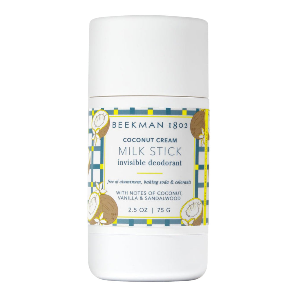 Beekman 1802 Milk Stick – Whole Body Deodorant, Aluminum-Free, Coconut Cream, Cruelty-Free