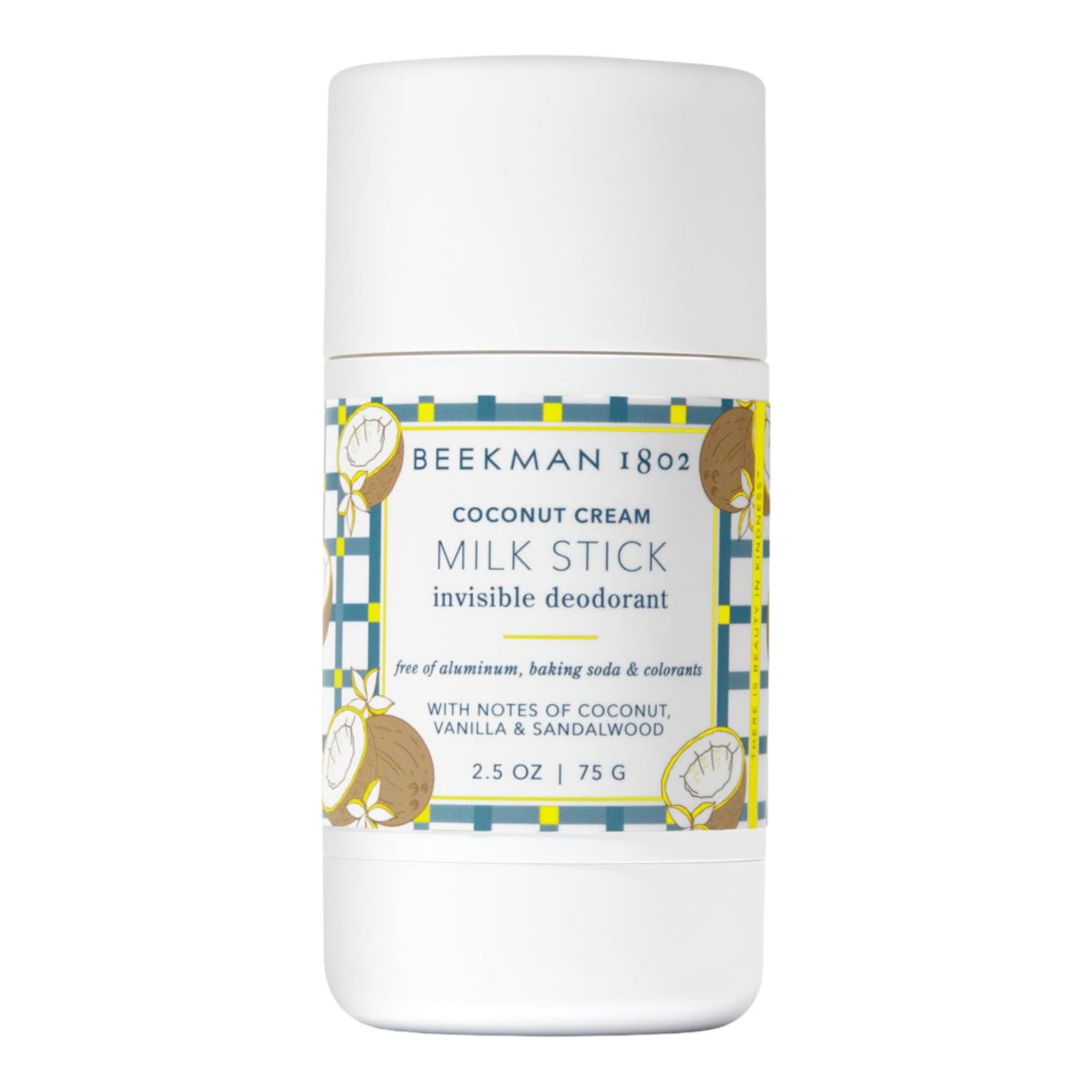 Beekman 1802 Milk Stick – Whole Body Deodorant, Aluminum-Free, Coconut Cream, Cruelty-Free