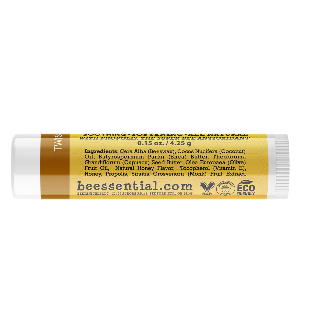 Beessential Natural Bulk Lip Balm – Honey, 18 Pack | Cruelty-Free, Made in USA