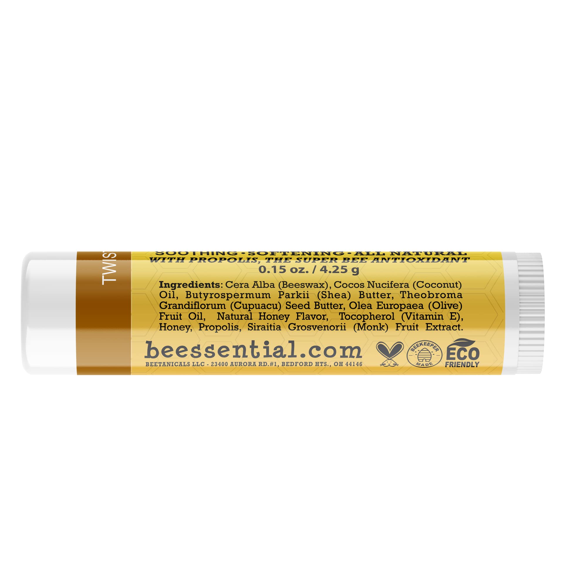 Beessential Natural Bulk Lip Balm – Honey, 18 Pack | Cruelty-Free, Made in USA