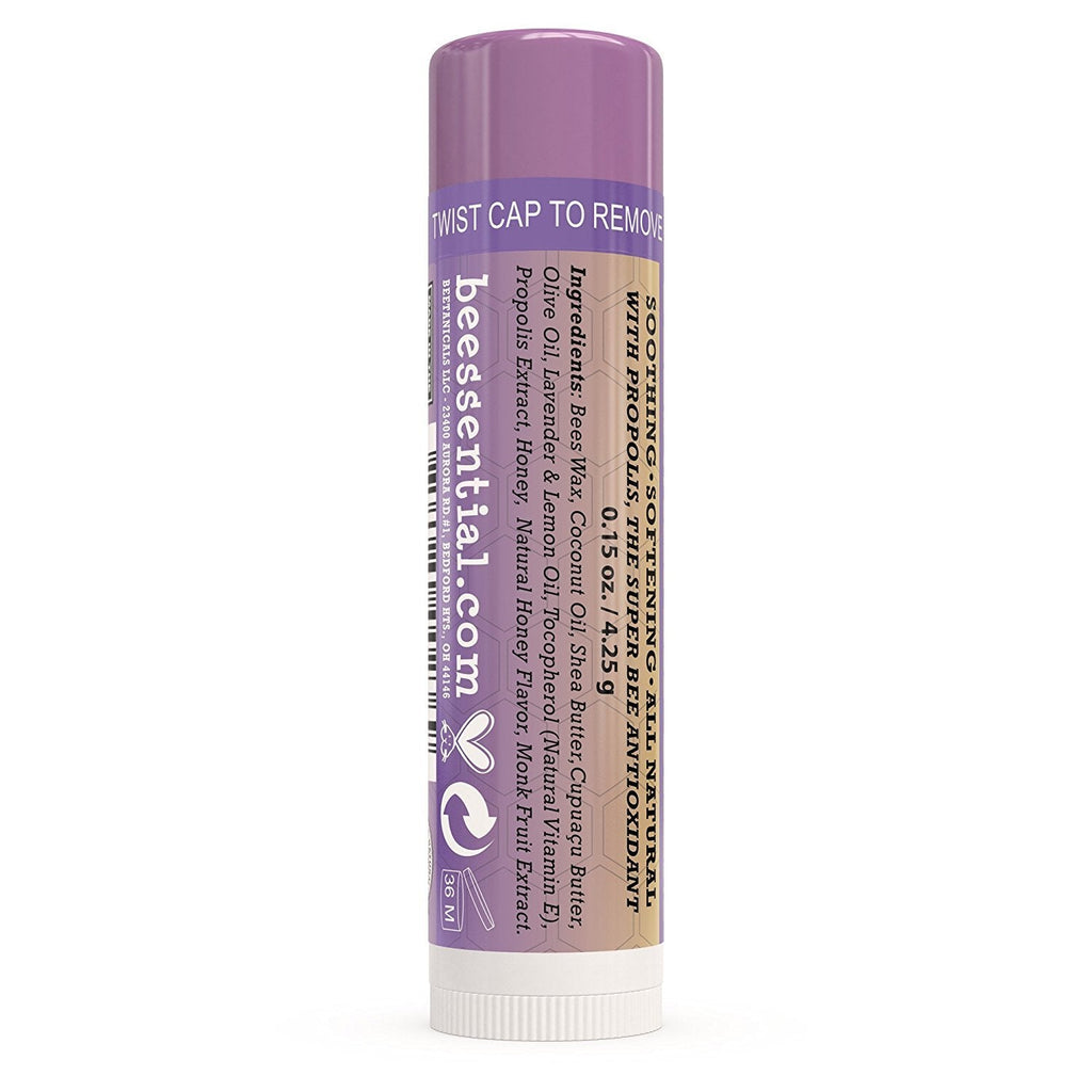 Beessential Lavender Lip Balm – 18 Pack Bulk, USA Made, Paraben Free
