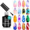 Beetles Blooming Gel – Clear 15ml (2 Pack) Blooming Nail Gel for Marble, Watercolor & Floral Art