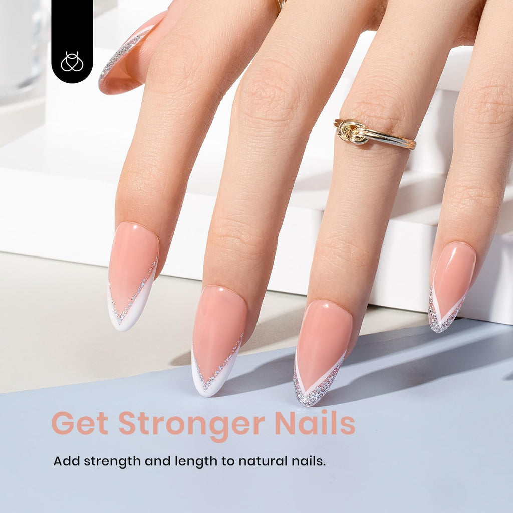 Beetles Builder Gel Set – 6 Colors, 7-in-1 Clear Nude Pink Brown for Nail Extensions (Beginner Friendly, UV/LED)