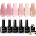 Beetles Builder Gel Peach Breeze – HEMA-Free 8-in-1 Nail Extension, 6 Colors, for Beginners