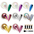 Beetles Chrome Nail Powder — 8 Colors Mirror Chrome Finish | Beetles Gel Polish