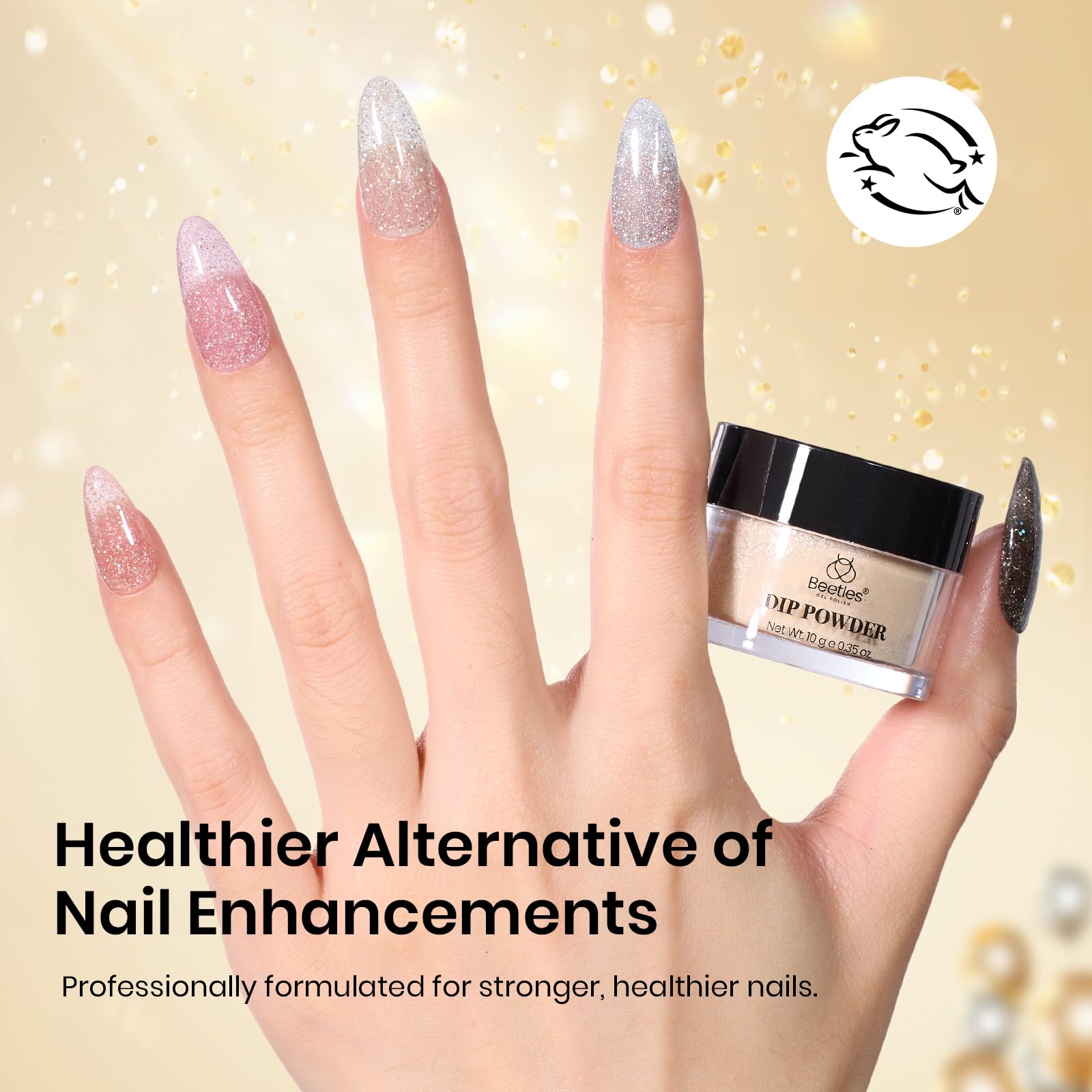Beetles Dip Powder Nail Kit – Luxury Radiance 6-Color Set with Base, Top Coat & Tools