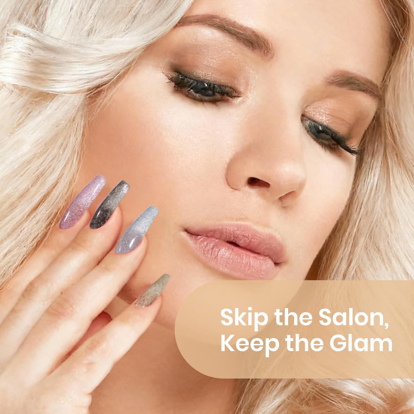 Beetles Dip Powder Nail Kit – Luxury Radiance 6-Color Set with Base, Top Coat & Tools