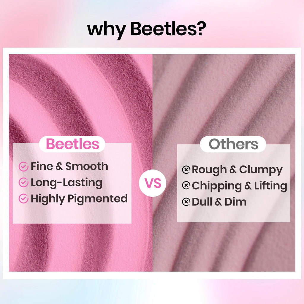 Beetles Dip Powder Nail Kit — 36 Colors Nude Pink Pastel & Glitter, Quick Drying Starter Set