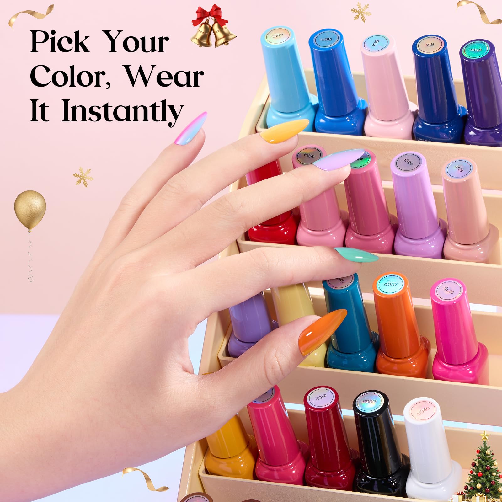 Beetles Gel Nail Polish — Seasons Impressions Collection (25 Colors) UV Gel Kit with Base & Top Coats