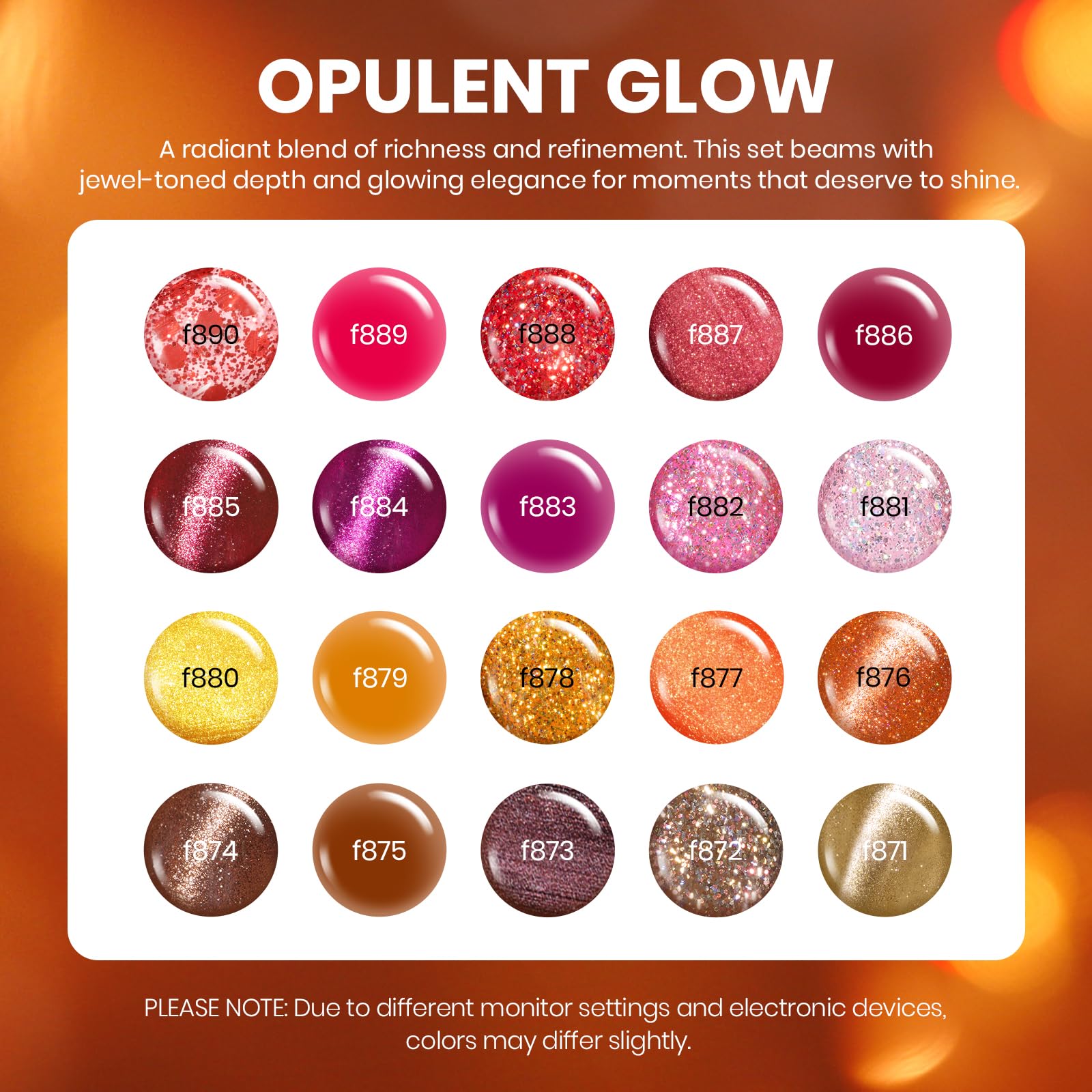 Beetles Gel Nail Polish Set – Opulent Glow Cat Eye, 20 Colors for DIY Manicures