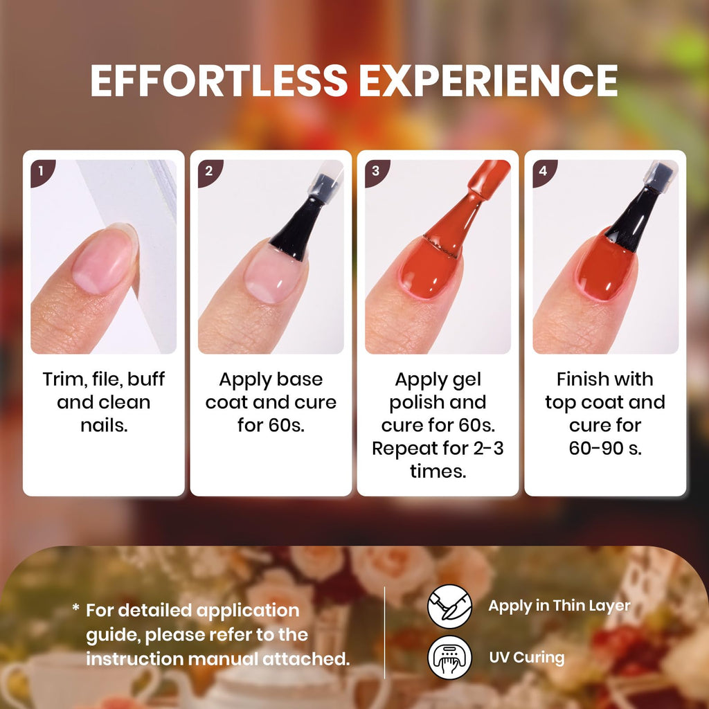 Beetles Gel Polish Set - Toy Eden 20-Color UV Gel Nail Kit with Base & Top Coats