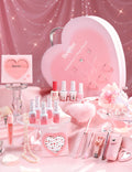 Beetles So In Love Collection – Glow In Love Valentine Gel Nail Polish Set | Pink Gel Nail Art Kit with Base & Top Coat