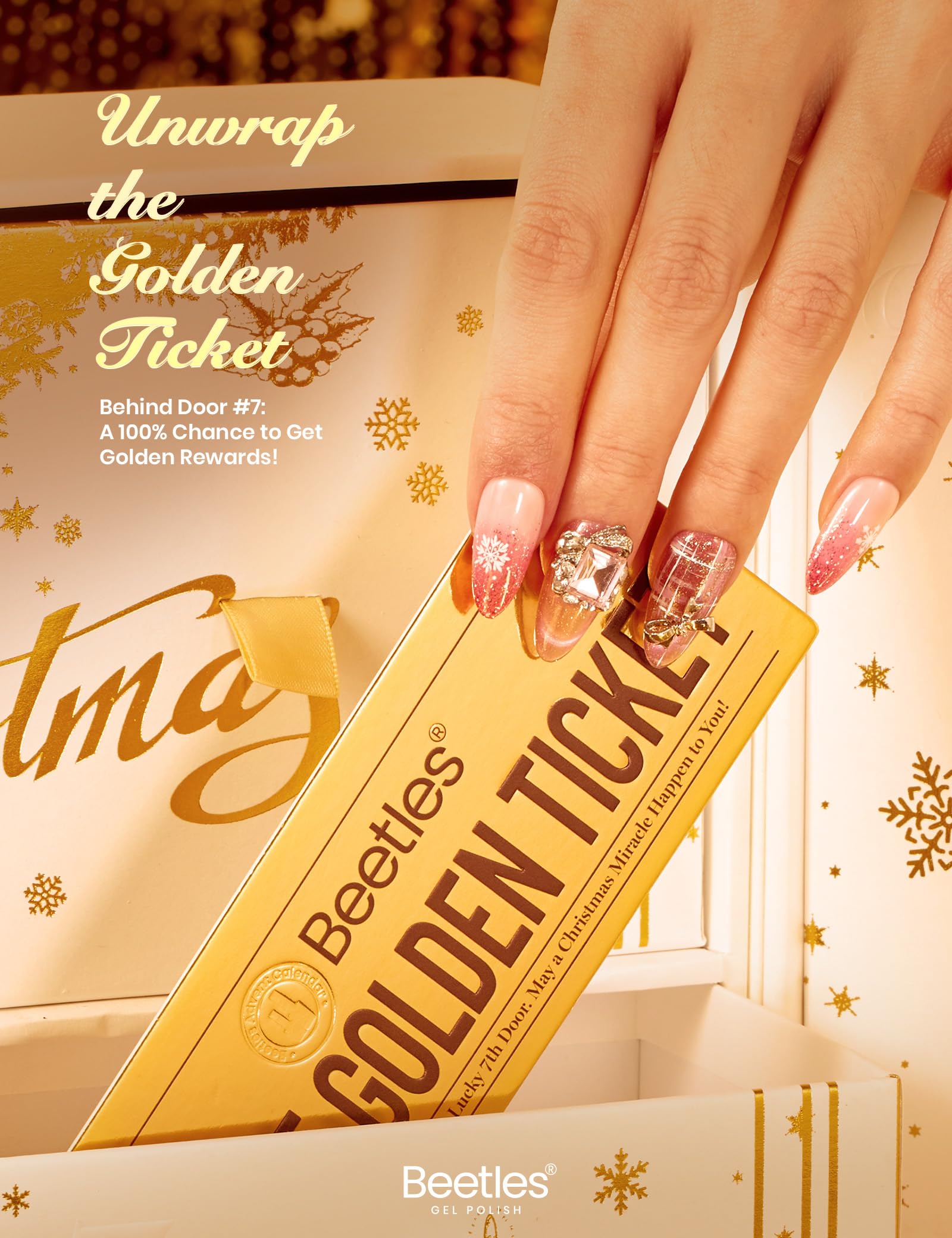 Beetles Gel Polish Gilded Boutique Advent Calendar – 24 Days of Gel Nail Colors & Luxury Gifts