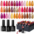 Beetles Gel Nail Polish Set – Opulent Glow Cat Eye, 20 Colors for DIY Manicures