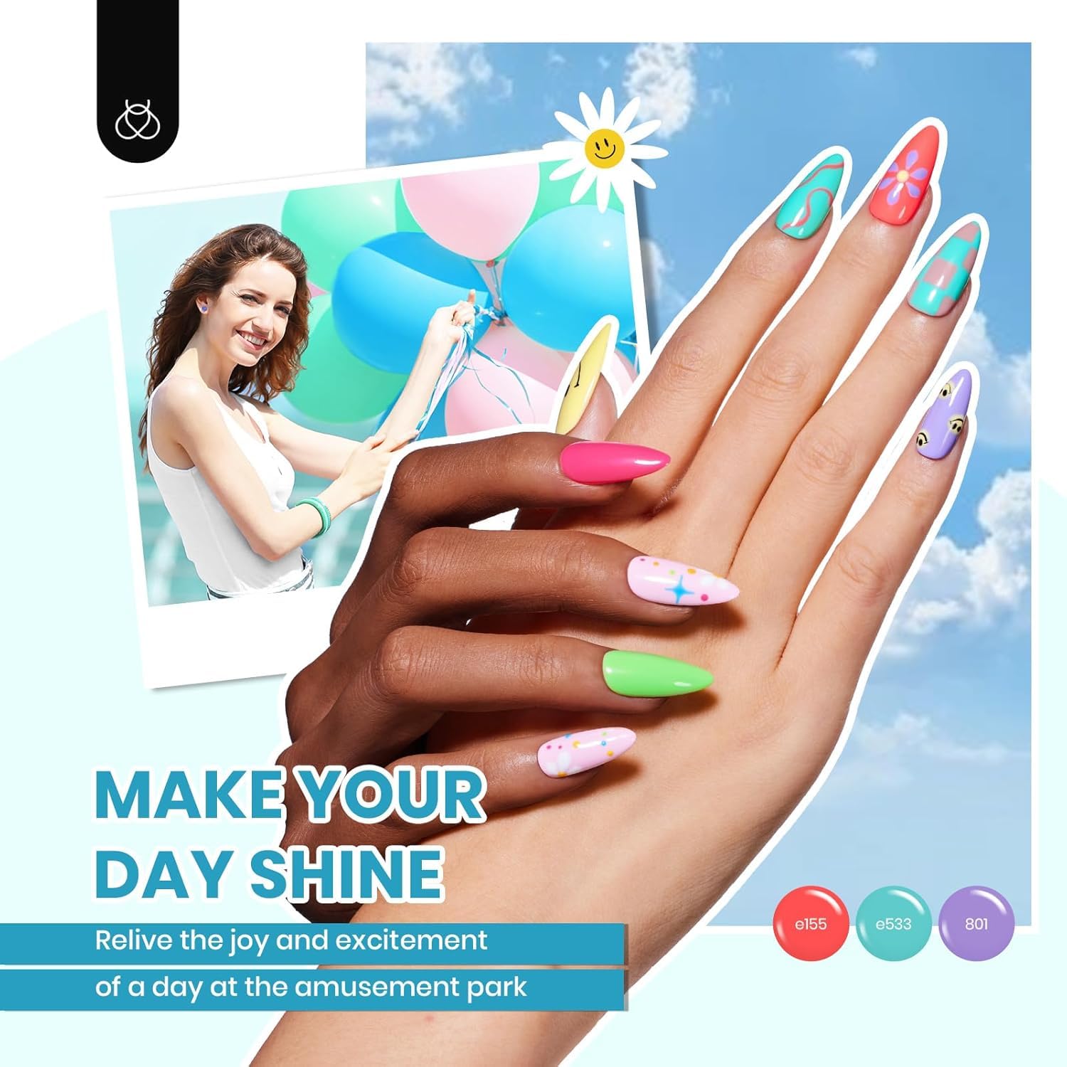 Beetles Gel Polish Kit 85 Pcs with UV LED Lamp 55 Colors for At-Home Manicures