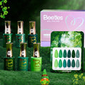 Beetles Green Gel Polish Set – Hema-Free 6-Color Gel Nail Kit (Nb955-Nb960) for DIY Manicures