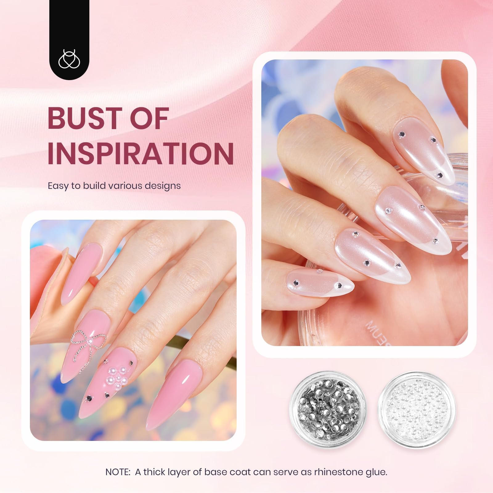Beetles Gel Polish Poly Nail Gel Chrome Nail Powder Kit – 22 Pcs for DIY Nail Art
