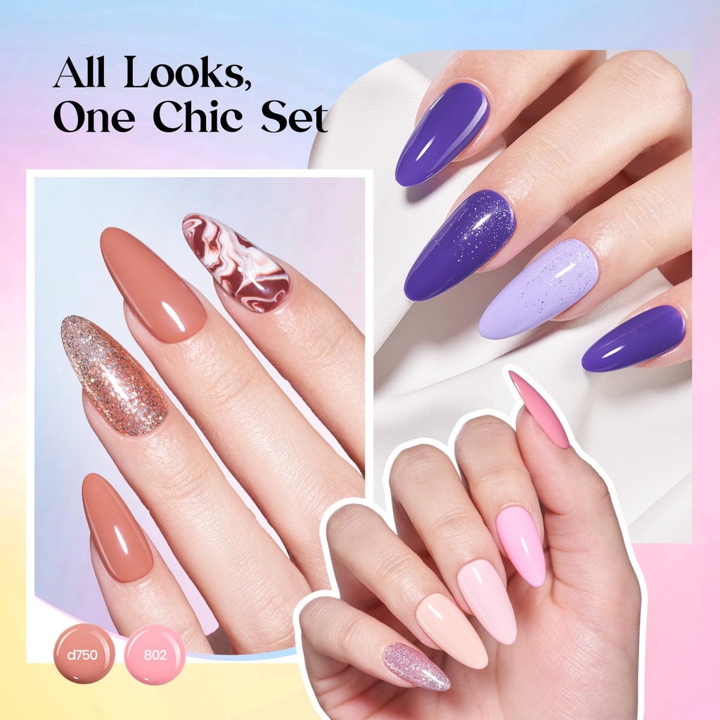 Beetles Gel Polish Shifting Lights – 36-Color UV/LED Set with Base & Top Coats