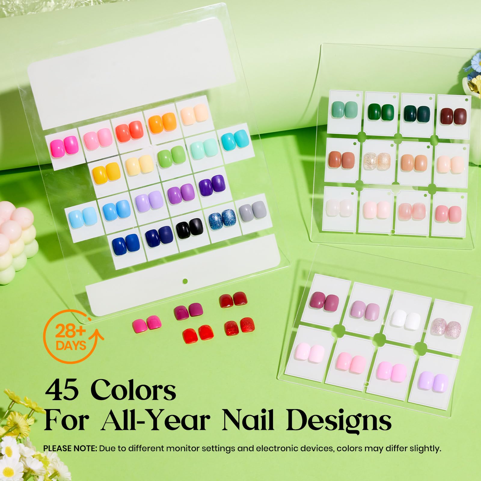Beetles Gel Nail Polish Kit with UV Light, 45 Colors, 75-Pcs, Emotional Journey Set