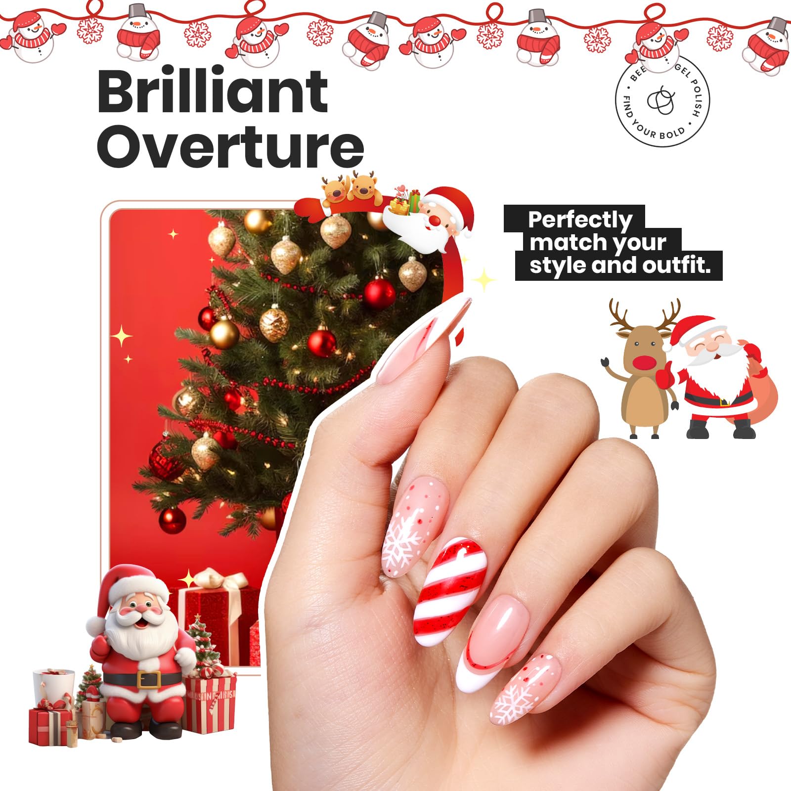 Beetles Red Nail Polish Set – Glitter Burgundy Shades | Quick Dry & Long-Lasting