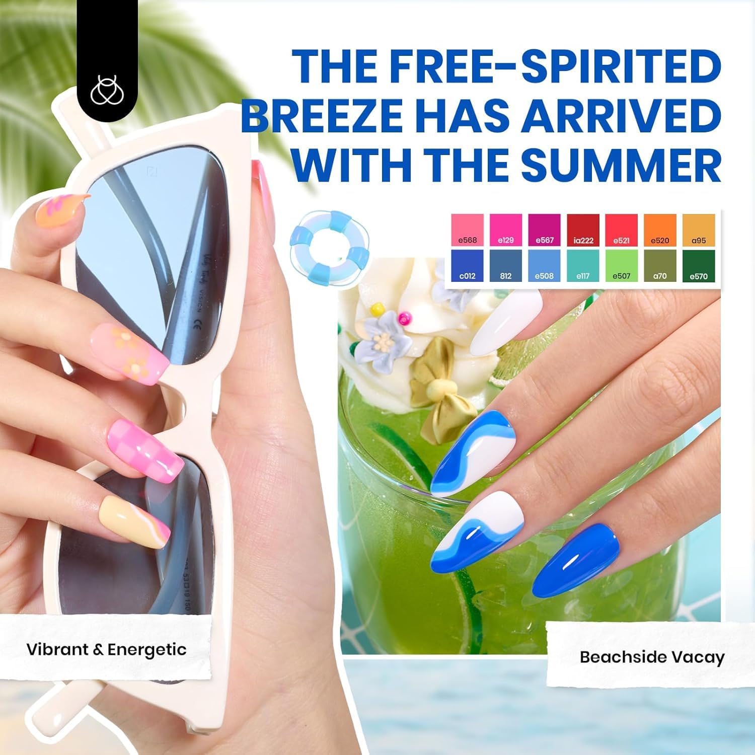 Beetles Winter Gel Nail Polish Set — 60 Colors, Base & Top Coat Kit, 8-Piece Tools, UV/LED Ready for DIY Nails