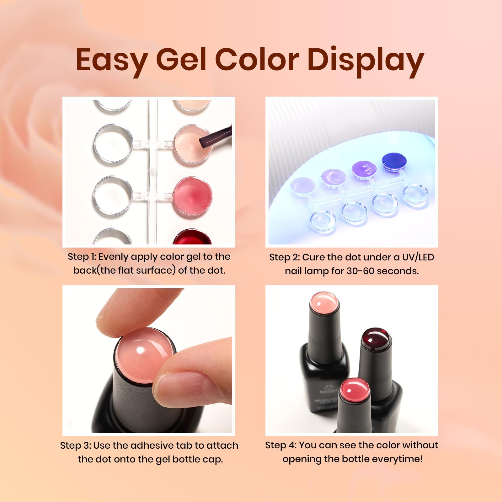 Beetles Pink Jelly Gel Nail Polish – Sunset Rose 8-Piece Nude & Rose Gift Set