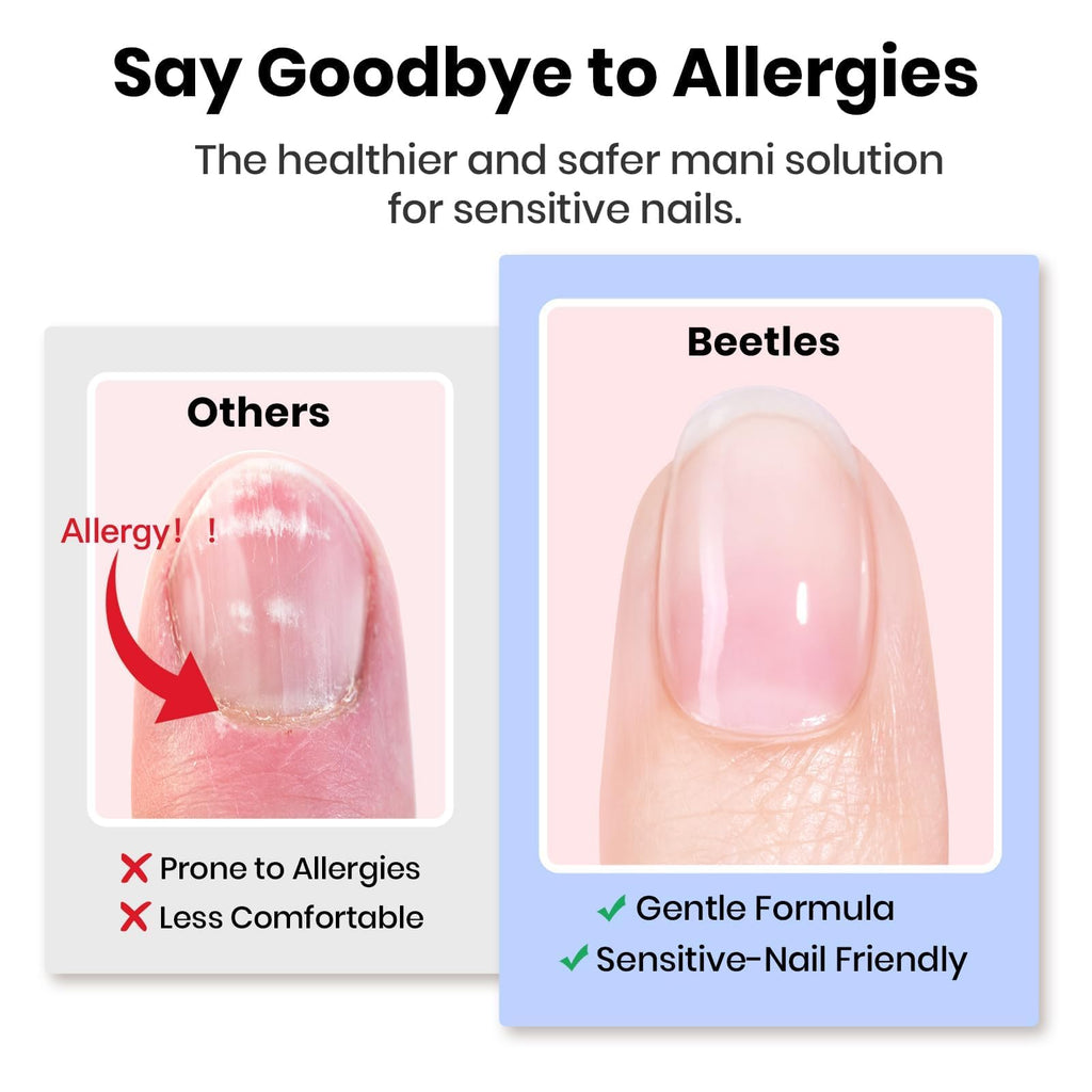 Beetles Gel Nail Prep Kit - 3Pcs Dehydrator & Primer, HEMA-Free & Acid-Free, Long-Lasting Adhesion